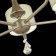 Suspended EVOLUCE lamp. Sle107703-05. Elida. 5x40 W, E14, 69.5x69.5x34 cm, Shampan