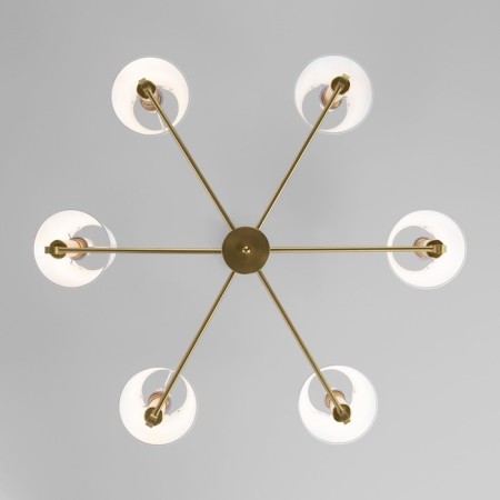 EUROSVET CONSO 60145/6, E14, 6x40W, 800x800x550 mm, brass color, brass-2