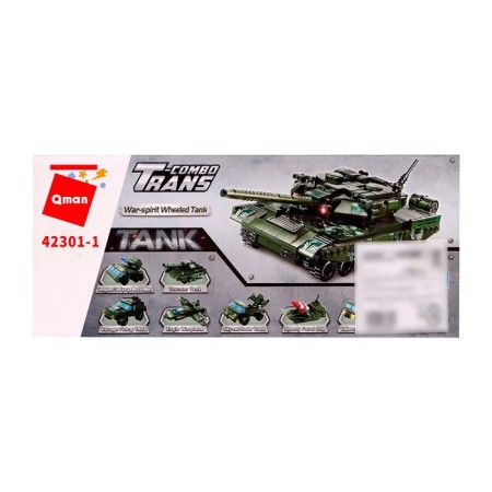 Designer military zone "Battle Transport", 8 types, mix-10
