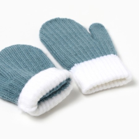 Baby mittens minku, sea wave color, 15 cm-2