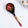 Spoon "Chernushka", semi -Babaska, 19 × 6 cm, Khokhloma, mix