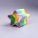 Spring Rainbow "Together Fun", Form Star, 5cm