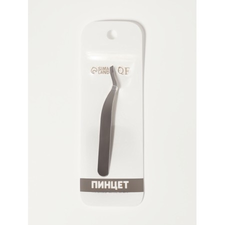 Pinzet No. 3 Narrow curved 9*1cm silver zip QF-5