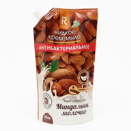Liquid cream soap "almond milk", antibacterial, 500 ml-4