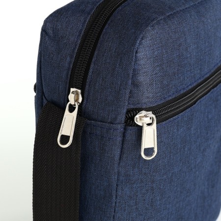 Male bag, blue color-3