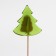 Caramel on a stick "Christmas tree-shock", green, 22g