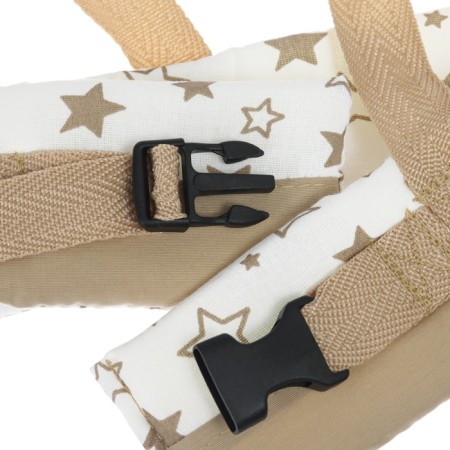 Reins No. 2, narrow, small stars, brown/white color-5