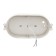 LED LEC lamp, 6 W, IP54, 6500K, 220V, oval, plastic, white