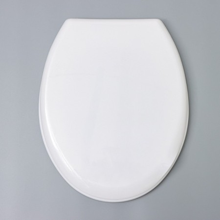A toilet seat with a lid, snow-white color-8
