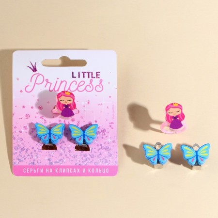 Clips and ring "Littel Princess" 6 x 9 cm