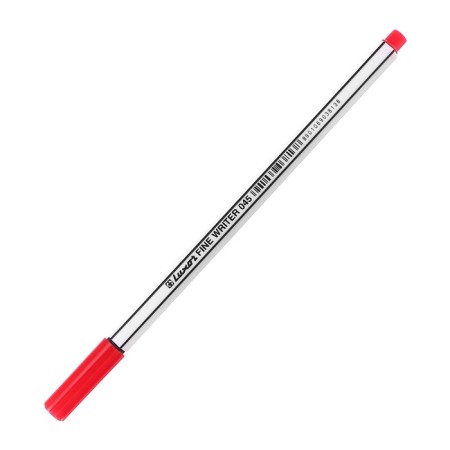 Capillary pen Luxor Fine Writer 045, node 0.8 mm, red ink, black and white housing-5
