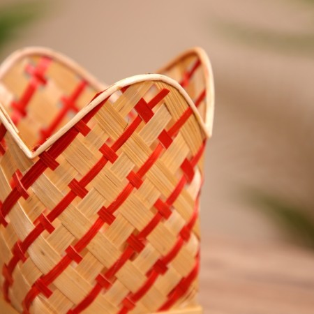 Vaska wicker, from bamboo 9x9x14 cm-2