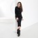 Women's dress Midi with a cut Mist p. 48, black