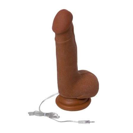 Toyfa RealStick Elite Mulatto vibrator, realistic, on suction cups, mulatto, 13 cm-11