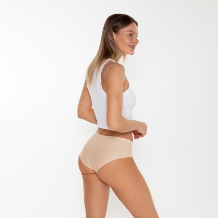 Panties female slips are seamless, beige color, size 48 (l)-5