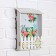 The key of the wall "Home", flowers, 22.5 x 30.5 x 5.7 cm.