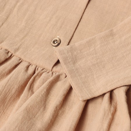 A set for a girl (tunic, shorts) minku, beige color, size 68-74-2