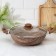 Kazan kantry, 4 l, d = 28 cm, glass cover, plastic handles, anti -stick coating, brown color
