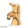 Ponsi bidet mixer, gold