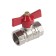 Ballic zein English tap, internal thread 1/2, butterfly, zinc