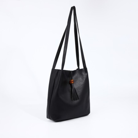 Bag Women's Tout on the valve, black color-2