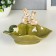 Souvenir Ceramics stand "Zaychat on a leaf" 10x17.5x11 cm