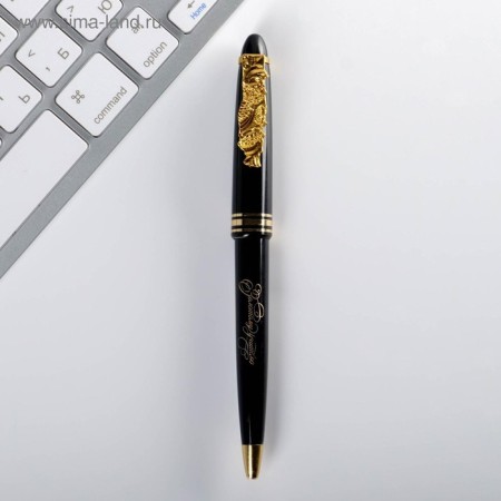 A handle on a postcard with a figure video "Golden Teacher", plastic, blue paste, 1.0 mm-2