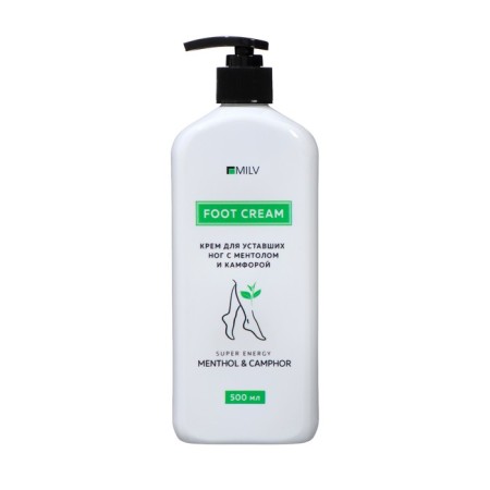 Cream for tired legs Milv with menthol and camphor, 500 ml