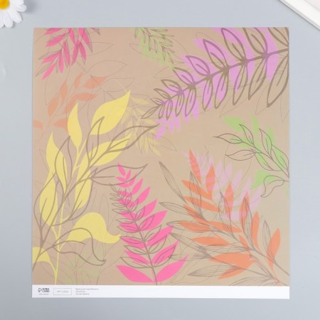 Scrapbooking "Herbarium" density 180 g 30.5x32 cm-1