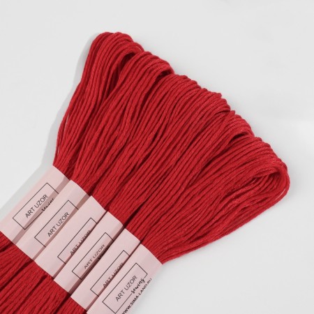 Set of threads Muline No. 321, 8 ± 1 m, 6 pcs, dark red color-2