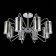 Ceiling EVOLUCE lamp. Sle102302-08. Valieri. 8x40 watts, E14, 68x68x39 cm, chromium color