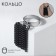 Ring "Waterfall", black color in silver, dimensionless
