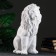 Figure "Sitting Leo" White, 40x25x56cm
