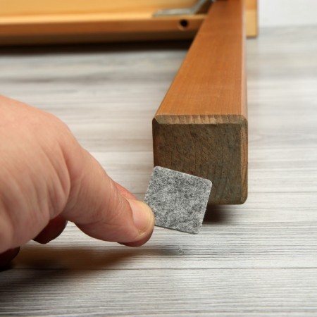 Furniture tundra, 25 x 25 mm, square, gray, 18 pcs.-8