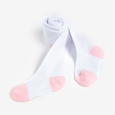 Pantyhose children, white color, height 110-116