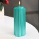 Candle-cylinder "four-leaf", 4.5x10.5 cm, tiffany, metallic, 6 hours