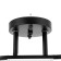 Ceiling chandelier "Arron" E27 2x40W Black 46x19x24cm