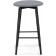 Haric gangtock stool spinning silver, metal/velor, black/gray 36x36x64 cm