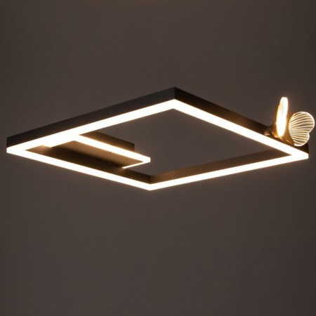LUSTER "Butterflies UNO" 36W LED 6000K Black 45x45x6cm Bayerlux-2