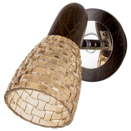 Economic light ILUKA 40W E14 chrome, wenge 15x15x17cm-1