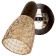 Economic light ILUKA 40W E14 chrome, wenge 15x15x17cm