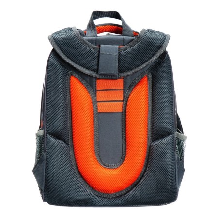 School backpack 38 x 30 x 16 cm, ergonomic back, Stavia "Martian cat", gray-5