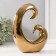 Souvenir Ceramics "Abstraction. Amulet" Gold 17x5.5x19 cm