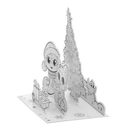 Set for creativity 3 in 1 "3D coloring: fun holiday", 6 parts-3