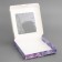 Box a gift team with a window, packaging, "butterflies", 19 x 19 x 3 cm