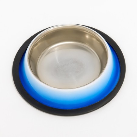 A bowl with a non -slip base "amber", 235 ml, blue-2