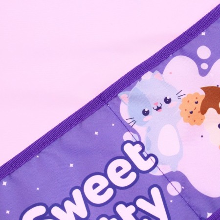 Apron for labor 485 x 395 mm, (height 116-146) FDT-5, Sweet Kitty, Pink/Purple-1