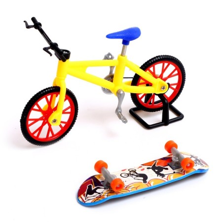 Set of finger skateboard and bicycle, mix-3