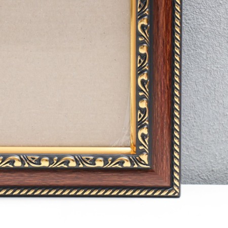 Photo frame plastic 60x80 cm, K203-Brown-60-80 (plastic screen)-1