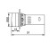 Indicator indicator yellow voltage VD22 70-500 V